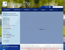 Tablet Screenshot of corunna-mi.gov